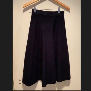 JCrew Navy Midi Sweater Skirt